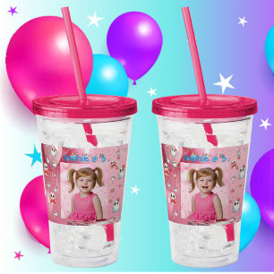 Copo De Acrílico Presente de aniversário do Tumbler Acrílico do Pas