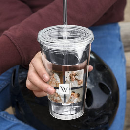 Copo De Acrílico Presente de Pai de Fotografia dos Pais de Colagem 