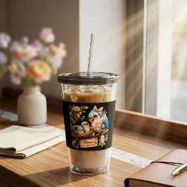 Copo De Acrílico Presente de Tumbler de Acrílico Preto Mama's Cozy