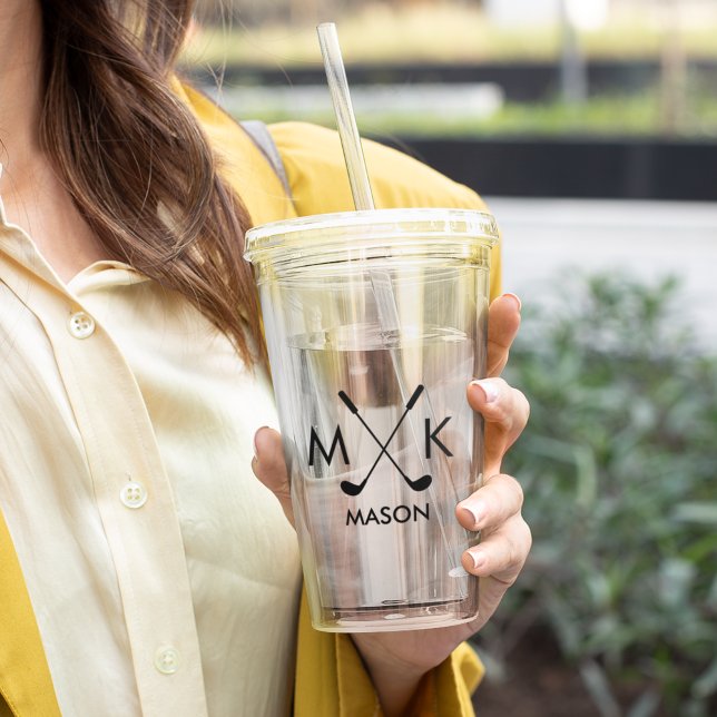 Copo De Acrílico Presente De Viagem De Golfe Personalizado Para O A (Criador carregado)