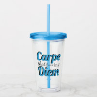 Profanação Carpe Diem Citando Tipografia Azul