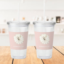 Pumpkin Spice Watercolor Pumpkin | Branco e Rosa