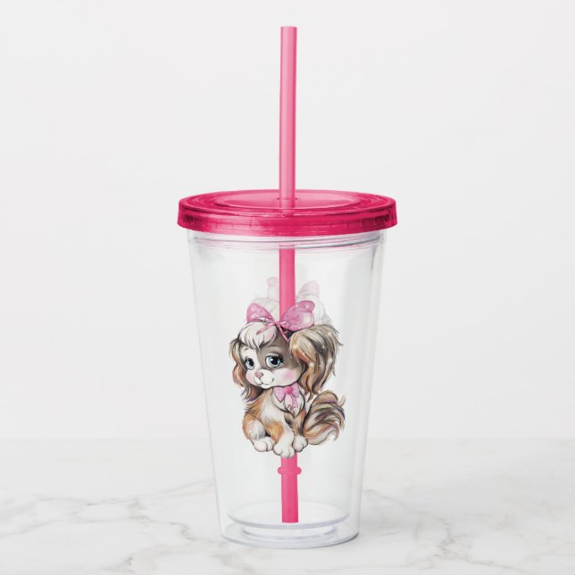 Copo De Acrílico Puppy Acrylic Tumbler (Frente)