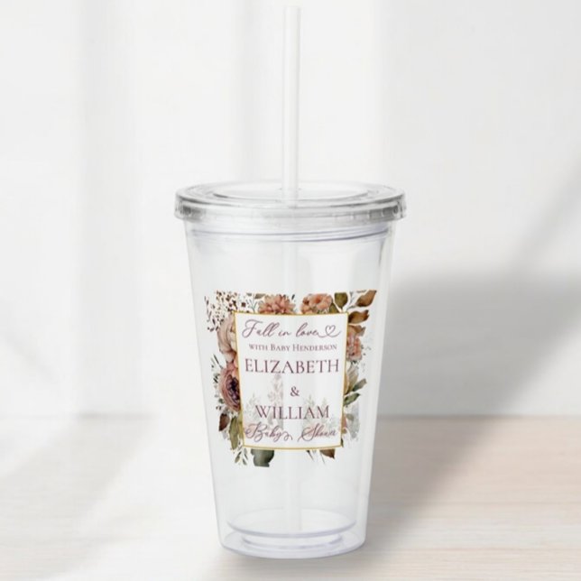 Copo De Acrílico Queda No Amor Queda Do Bordo (Criador carregado)