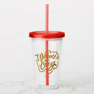 Copo De Acrílico Quente e Cozy