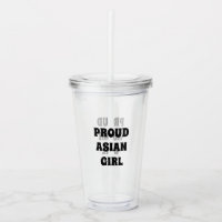 Rapariga Asiática Orgulhosa, Clara Tumbler Acríric