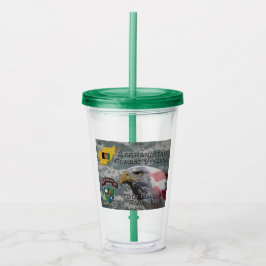 Copo De Acrílico Regimento de 75° Ranger de Combate Afegão Veterano