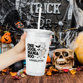 Copo De Acrílico Retro Ghost One Halloween Boy 1st Birthday