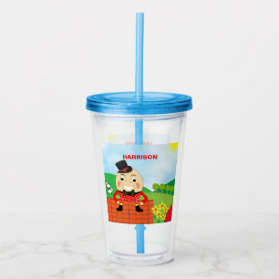 Copo De Acrílico Rhyme Cute Humpty Dumpty Kids Nursery