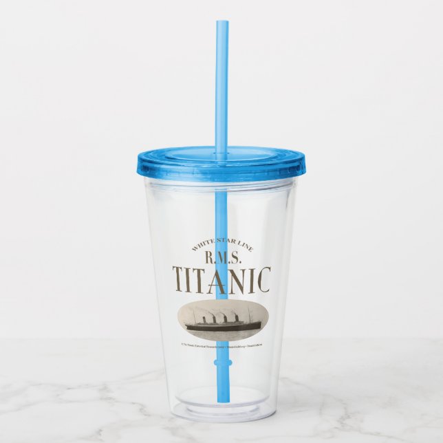 Copo De Acrílico RMS Titanic Ghost Ship Sepia Acrylic Tumbler (Frente)