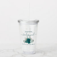 Rosas Teal & Aqua Casamento Elegante de Bridesmaid