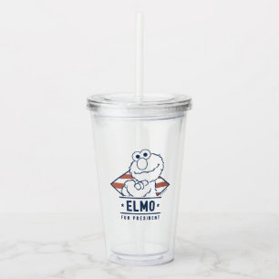 Copo De Acrílico Rua Sésamo Vintage Elmo para Presidente