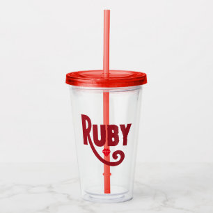 Copo De Acrílico Ruby