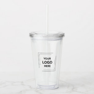 Copo De Acrílico Seu Logotipo Acessórios Corporativos Profissiona