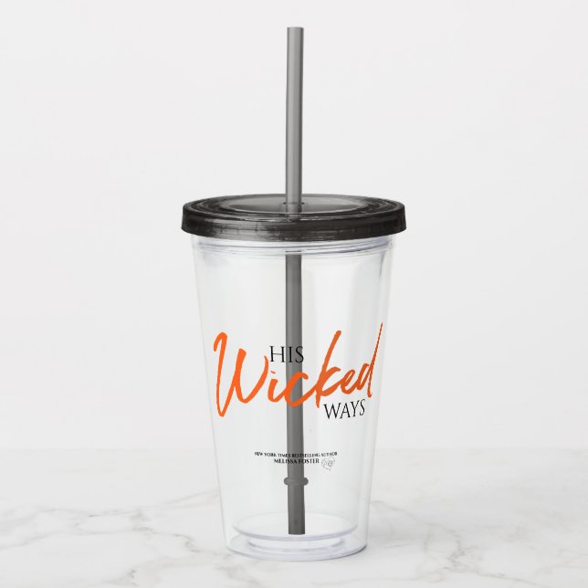 Copo De Acrílico Seu Wicked Wicler Acrylic Tumbler (Frente)