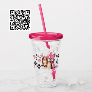 Copo De Acrílico Shih Tzu Mãe