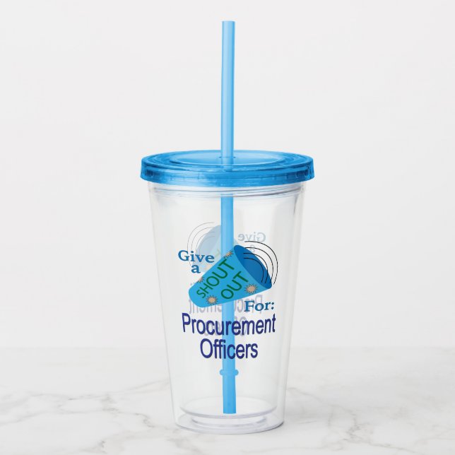 Copo De Acrílico Shout for Procurement Officer (Frente)