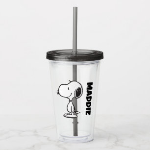 Copo De Acrílico Snoopy Smile Giggle Laugh
