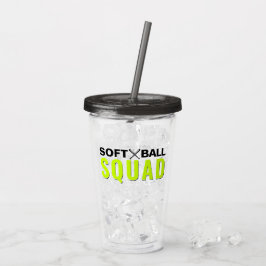 Copo De Acrílico Softball Squad Tumbler
