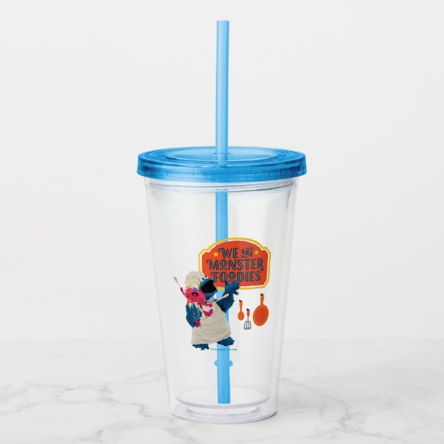 Copo De Acrílico Somos os Monstros Foodies (Frente)