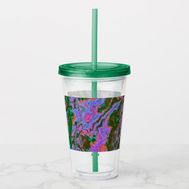 Copo De Acrílico Sour Marble Acrylic Tumbler (Frente)