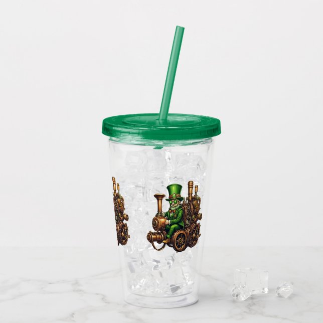 Copo De Acrílico Steampunk Leprechaun (Gelo traseiro)
