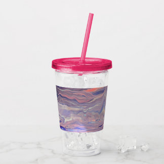 Copo De Acrílico Sunrise Acrylic Pour Tumbler