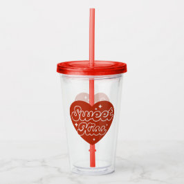 Copo De Acrílico Sweet Kiss Acrylic Tumbler
