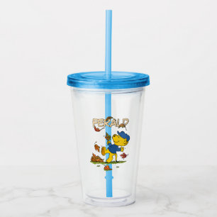 Copo De Acrílico Taça das Folhas do outono de Ferald