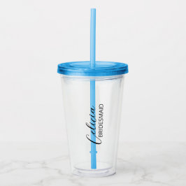 Copo De Acrílico Taça De Café Personalizada/ Doninha De Bridesmaid/