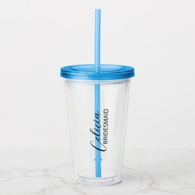 Copo De Acrílico Taça De Café Personalizada/ Doninha De Bridesmaid/ (Frente)