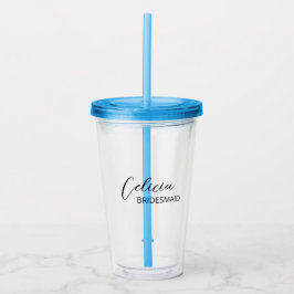 Copo De Acrílico Taça De Café Personalizada/ Doninha De Bridesmaid/
