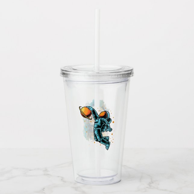 Copo De Acrílico Taça dos Amantes do Espaço (Frente)