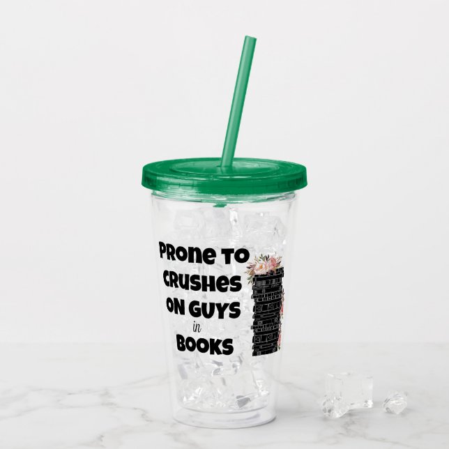 Copo De Acrílico Taça Isolada de Crushes de Livro (Gelo traseiro)