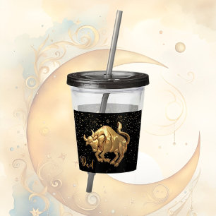 Copo De Acrílico Taurus Zodiac - Tumbler acrílico