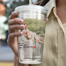 Copo De Acrílico Tendy Romantic Cote | Melhor presente para Dias de