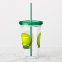 Tênis Balls Sports Acryler Tumbler