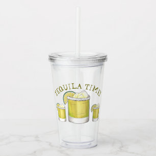 Copo De Acrílico Tequila Limão Margarita Cocktail Mistura Bebida