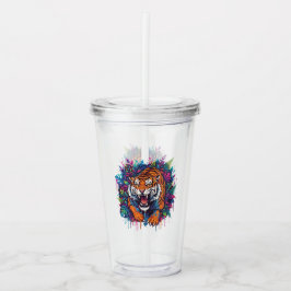 Copo De Acrílico Tigre