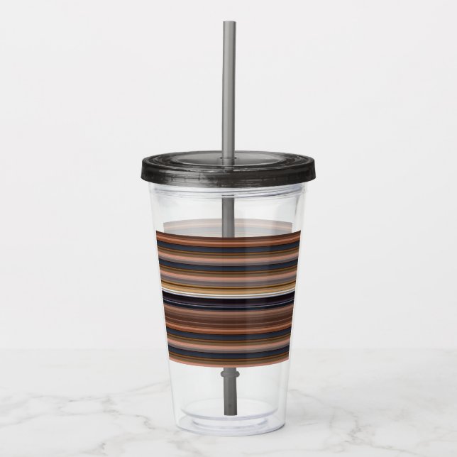 Copo De Acrílico Torres castanhos-azuis (Frente)