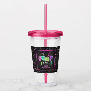 Copo De Acrílico Trampoline Birthday 16oz Tumbler - Garota