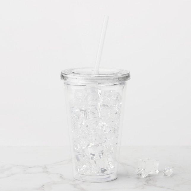 Copo de Acrílico Transparente de 16 oz para Bebida (Gelo traseiro)