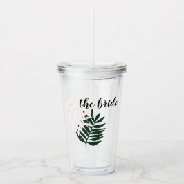 Copo De Acrílico Tropical Personalizado