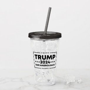 Copo De Acrílico Trump 2024 Trump Retome a América