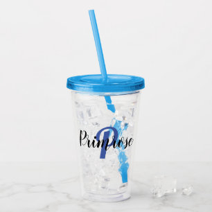 Copo De Acrílico Tumbador De Plástico Personalizado Com Tampa E Pa