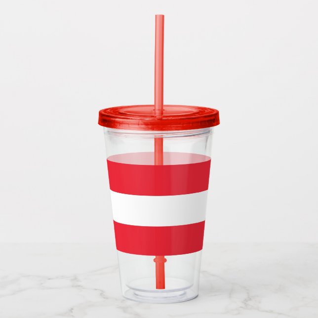 Copo De Acrílico Tumbler Acriílico Patriótico com bandeira da Áustr (Frente)