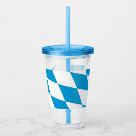 Copo De Acrílico Tumbler Acriílico Patriótico com bandeira da Bavie