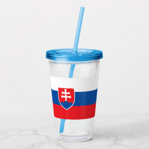 Copo De Acrílico Tumbler Acriílico Patriótico com bandeira da Eslov