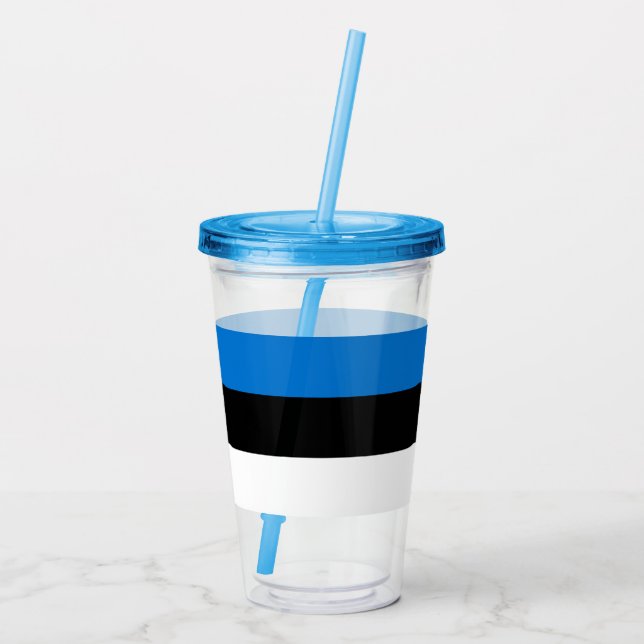 Copo De Acrílico Tumbler Acriílico Patriótico com bandeira da Estôn (Verso)