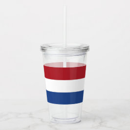 Copo De Acrílico Tumbler Acriílico Patriótico com bandeira dos País